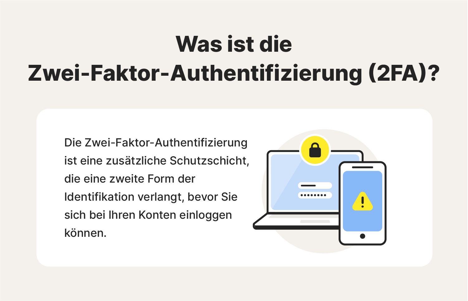 Abbildung: Definition der Zwei-Faktor-Authentifizierung (2FA)